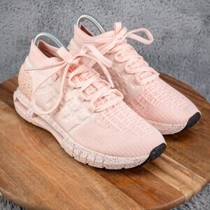 Under Armour Shoes Womens 8.5 Speedform 2.0 Sneakers Pink Knit Running Workout